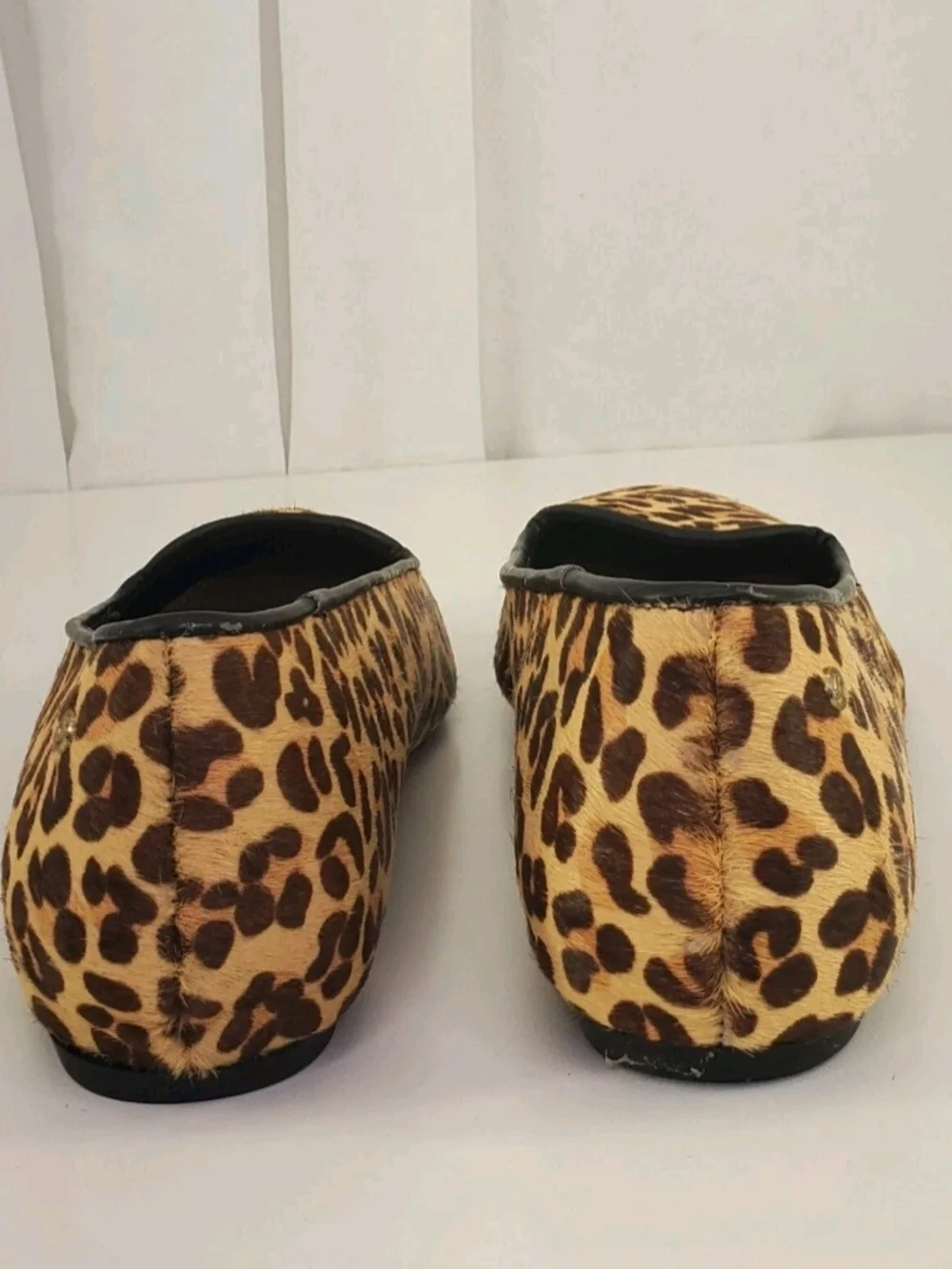 WOMEN'S BRAND NEW G.H. BASS CALFHAIR LEOPARD PRINT BALLERINA FLATS SZ.9M $89.00